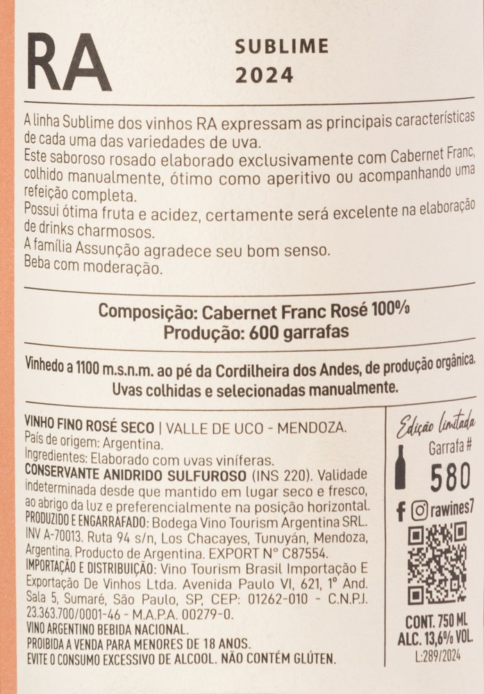Sublime Cabernet Franc Rosé 2024 - Imagem 2