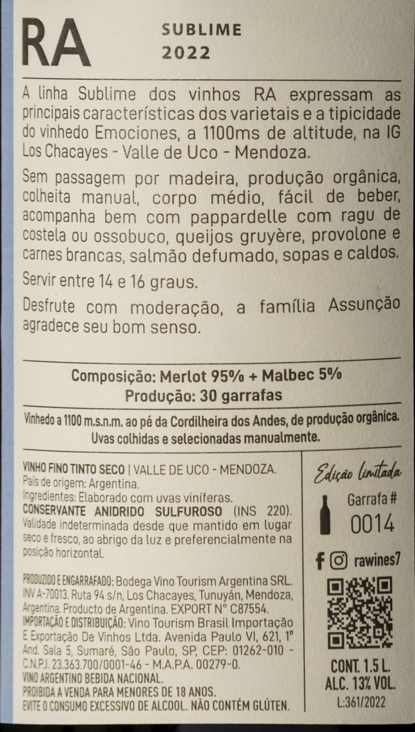 Sublime Merlot 2022 Magnum 1500ml - Imagem 2